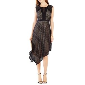 BCBG Tracie Asymmetrical Lace Dress.